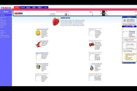 Tesco website, 2000